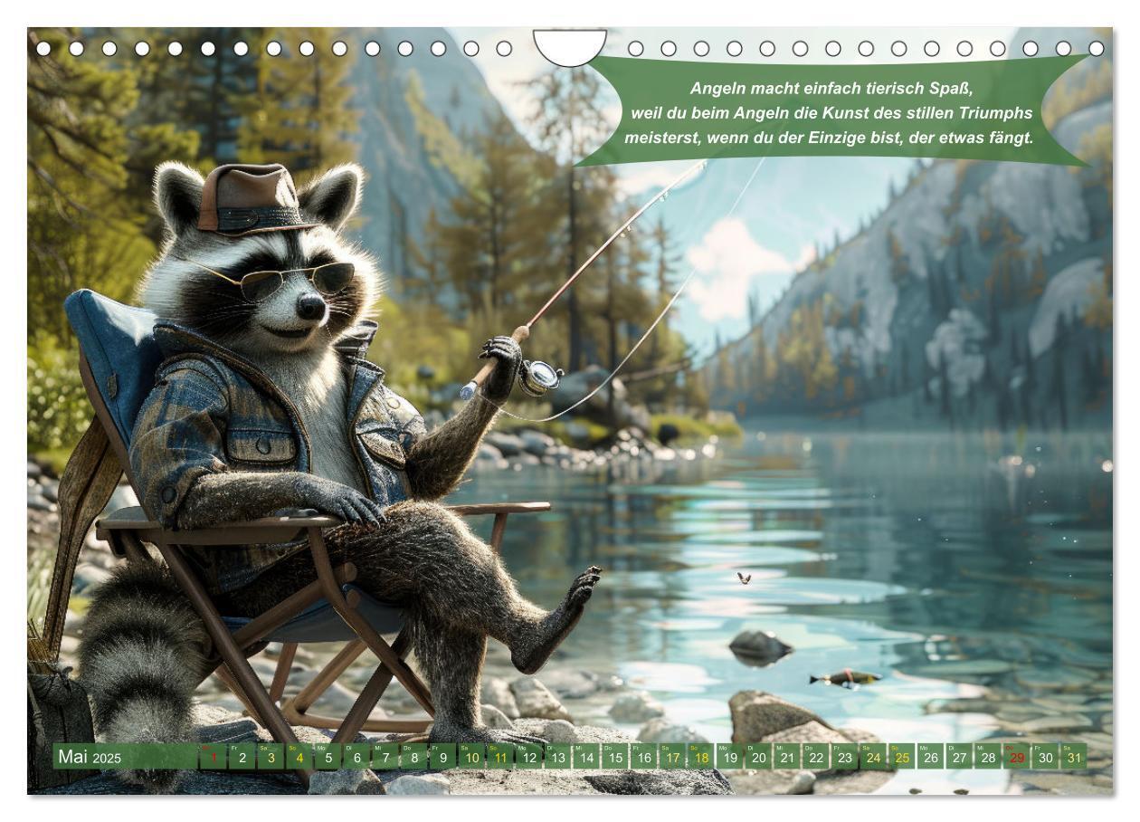 Bild: 9783457174913 | Der tierisch lustige Angler-Kalender (Wandkalender 2025 DIN A4...