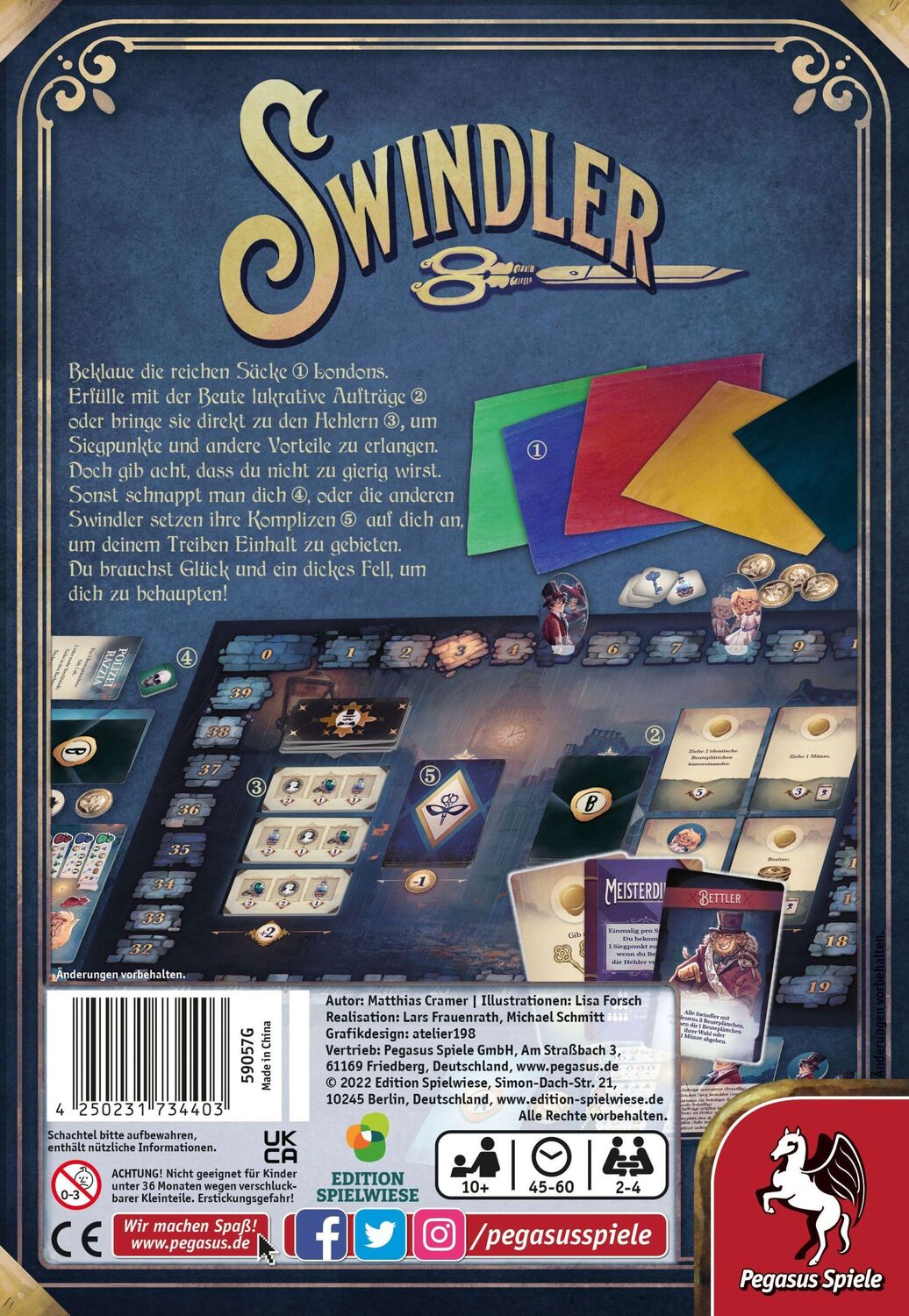 Bild: 4250231734403 | Swindler (Edition Spielwiese) | Spiel | 59057G | Deutsch | 2022