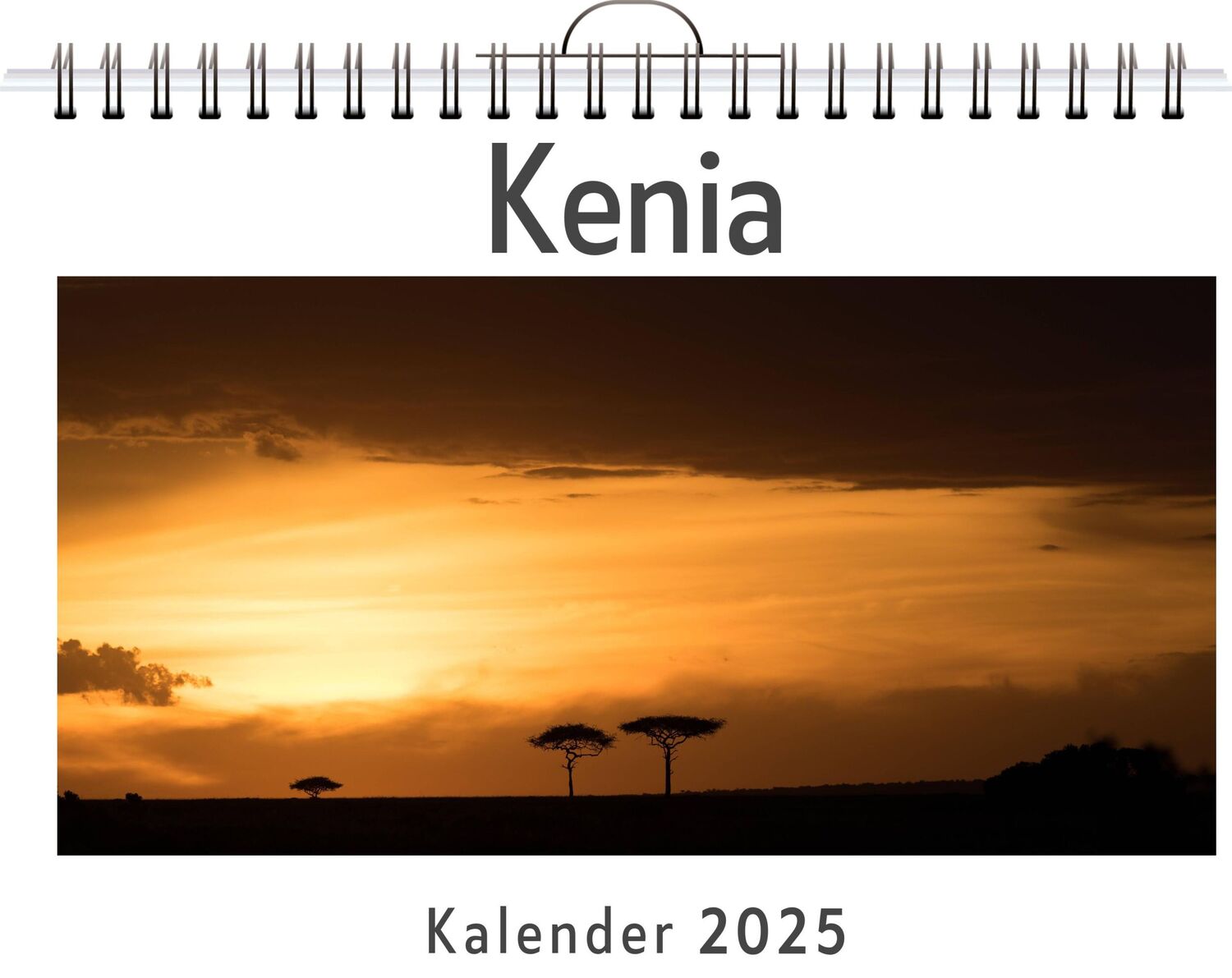 Cover: 9783759121301 | Kenia - (Wandkalender 2025, Kalender DIN A4 quer, Monatskalender im...