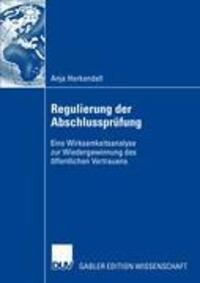 Cover: 9783835008878 | Regulierung der Abschlussprüfung | Anja Herkendell | Taschenbuch