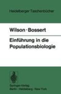 Cover: 9783540063285 | Einführung in die Populationsbiologie | Edward O. Wilson (u. a.)