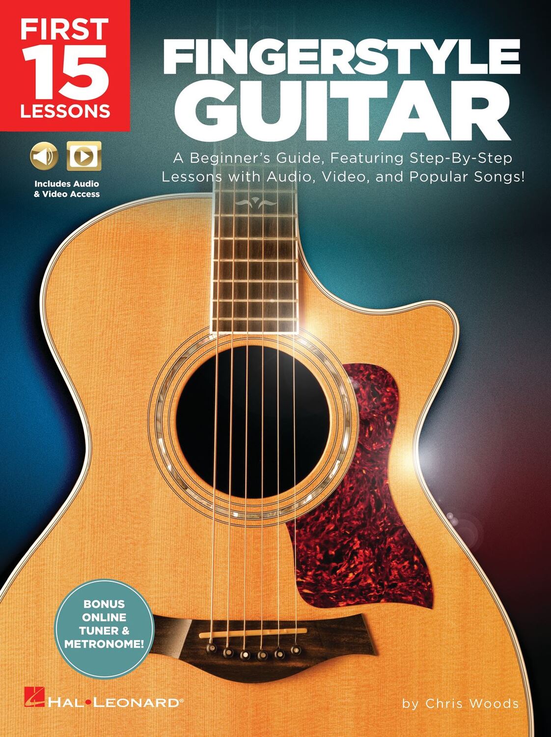 Cover: 888680940171 | First 15 Lessons - Fingerstyle Guitar | Guitar Educational | 2021