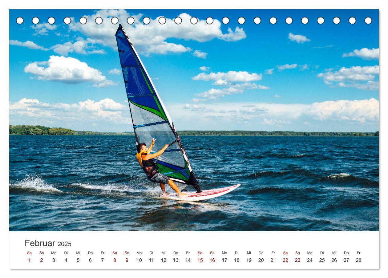 Bild: 9783383927317 | Windsurfen - Wellen und Wind (Tischkalender 2025 DIN A5 quer),...