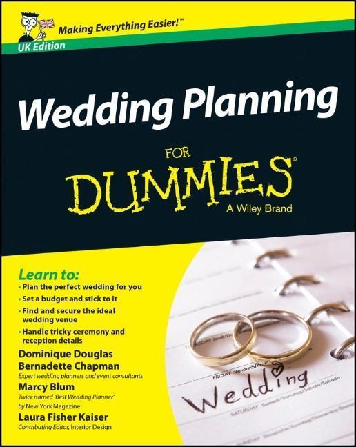 Cover: 9781118699515 | Wedding Planning For Dummies | Bernadette Chapman (u. a.) | Buch