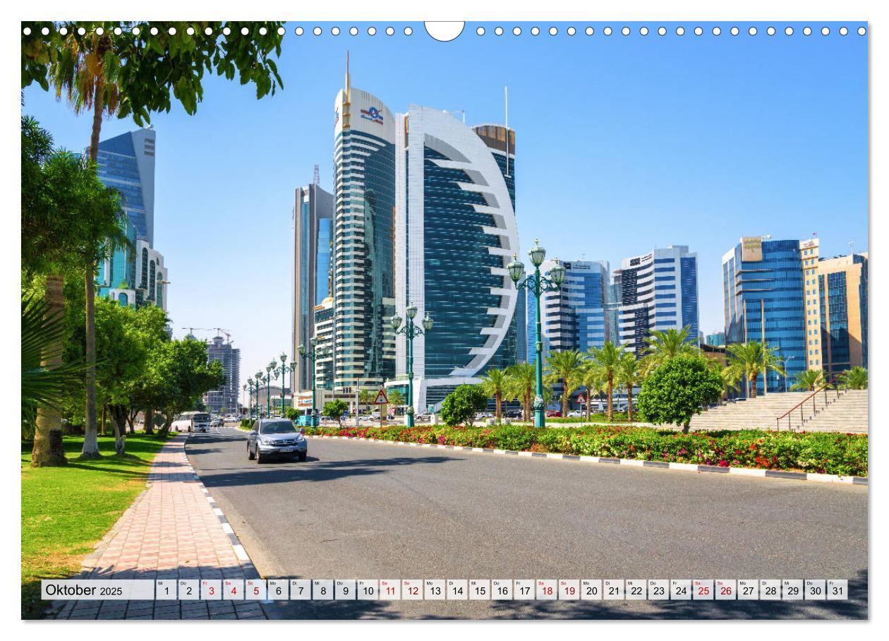 Bild: 9783435141944 | Doha - Hauptstadt von Katar (Wandkalender 2025 DIN A3 quer),...