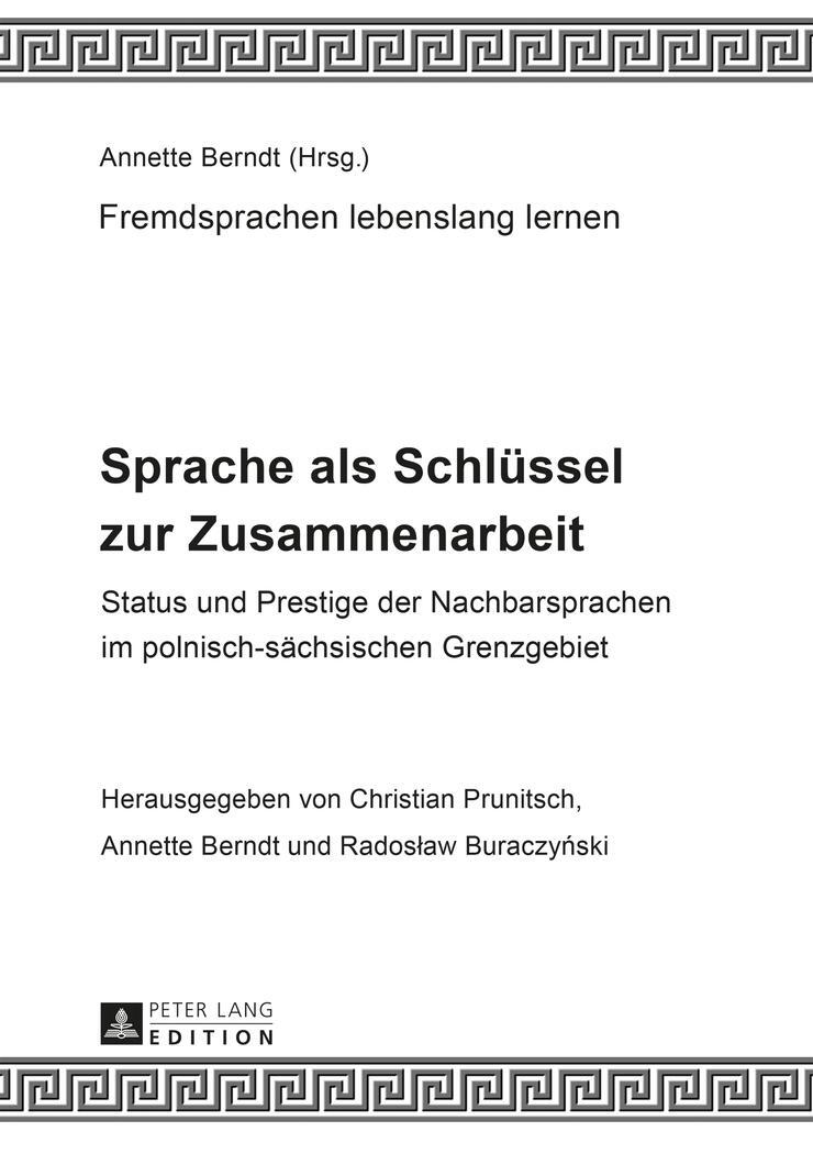 Cover: 9783631653944 | Sprache als Schlüssel zur Zusammenarbeit | Christian Prunitsch (u. a.)