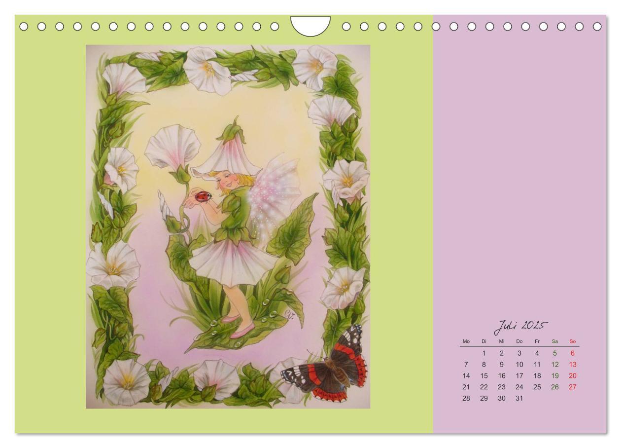 Bild: 9783435550296 | Blumen Elfen (Wandkalender 2025 DIN A4 quer), CALVENDO Monatskalender