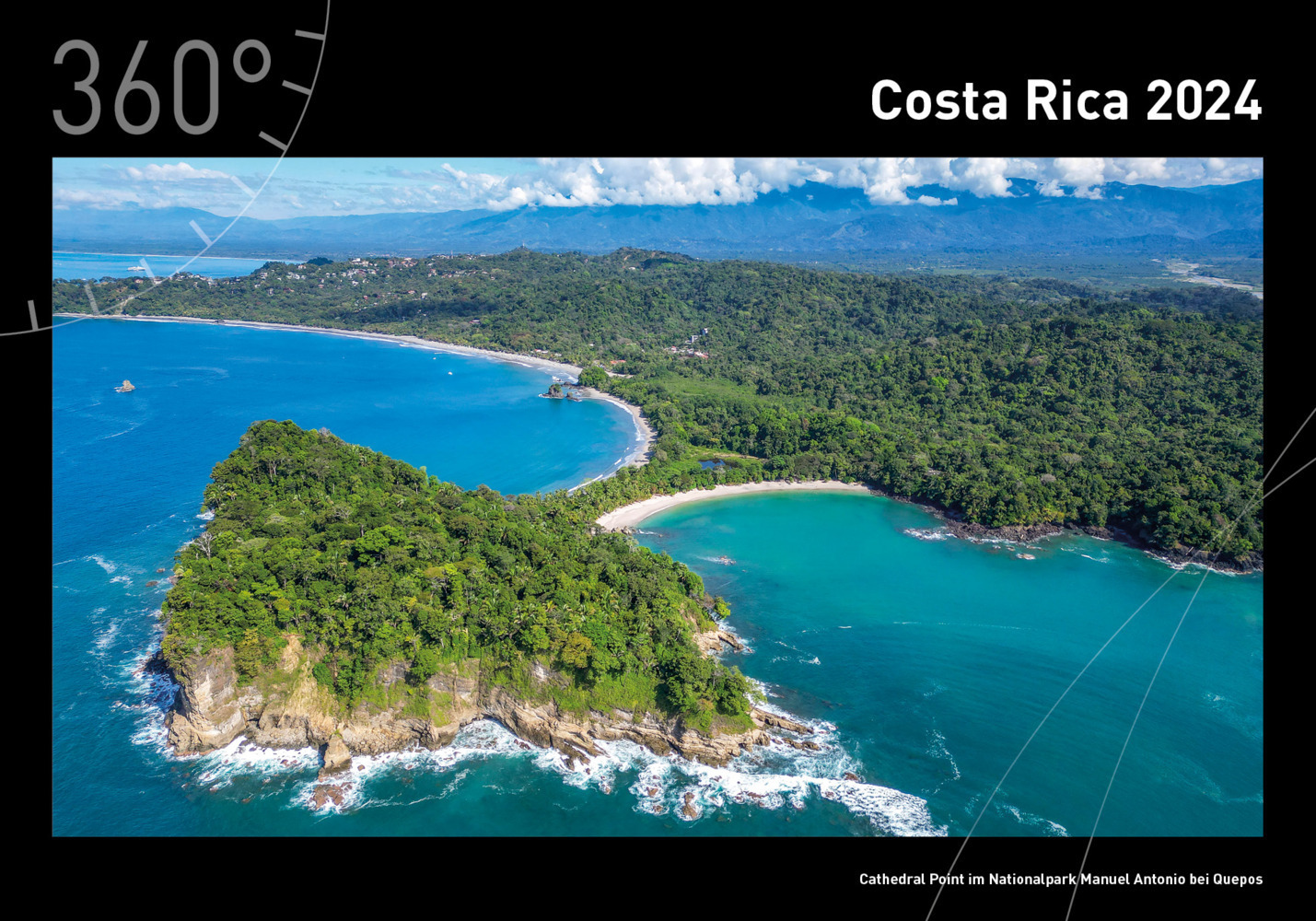 Cover: 9783968553405 | 360° Costa Rica Premiumkalender 2024 | Holger Leue | Kalender | 14 S.