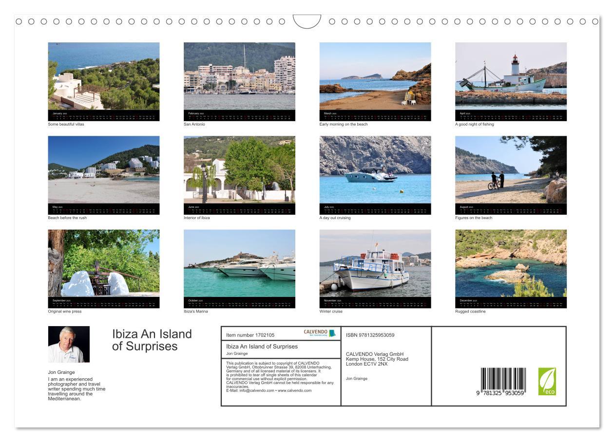 Bild: 9781325953059 | Ibiza An Island of Surprises (Wall Calendar 2025 DIN A3 landscape),...