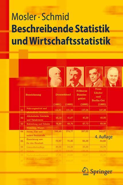 Cover: 9783642015564 | Beschreibende Statistik und Wirtschaftsstatistik | Schmid (u. a.)
