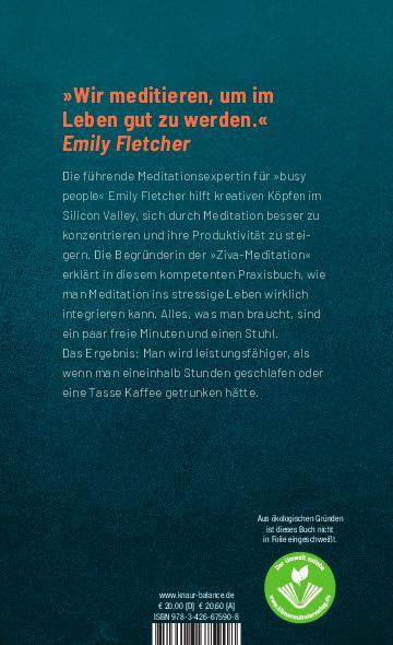 Rückseite: 9783426675908 | Meditation für Busy People | Emily Fletcher | Buch | 304 S. | Deutsch