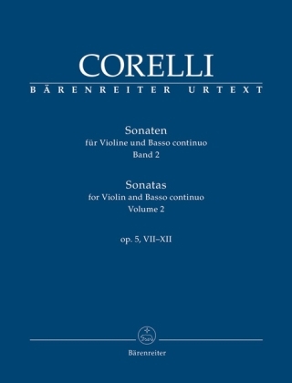 Cover: 9790006535125 | Sonaten für Violine und Basso continuo Opus V. Bd.2 | Sonaten 7-12