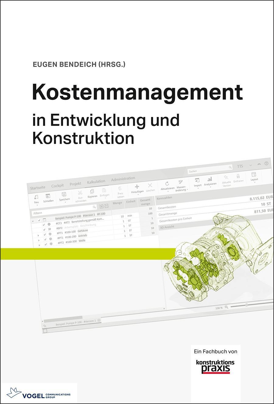 Cover: 9783834334077 | Kostenmanagement | in Entwicklung und Konstruktion | Eugen Bendeich