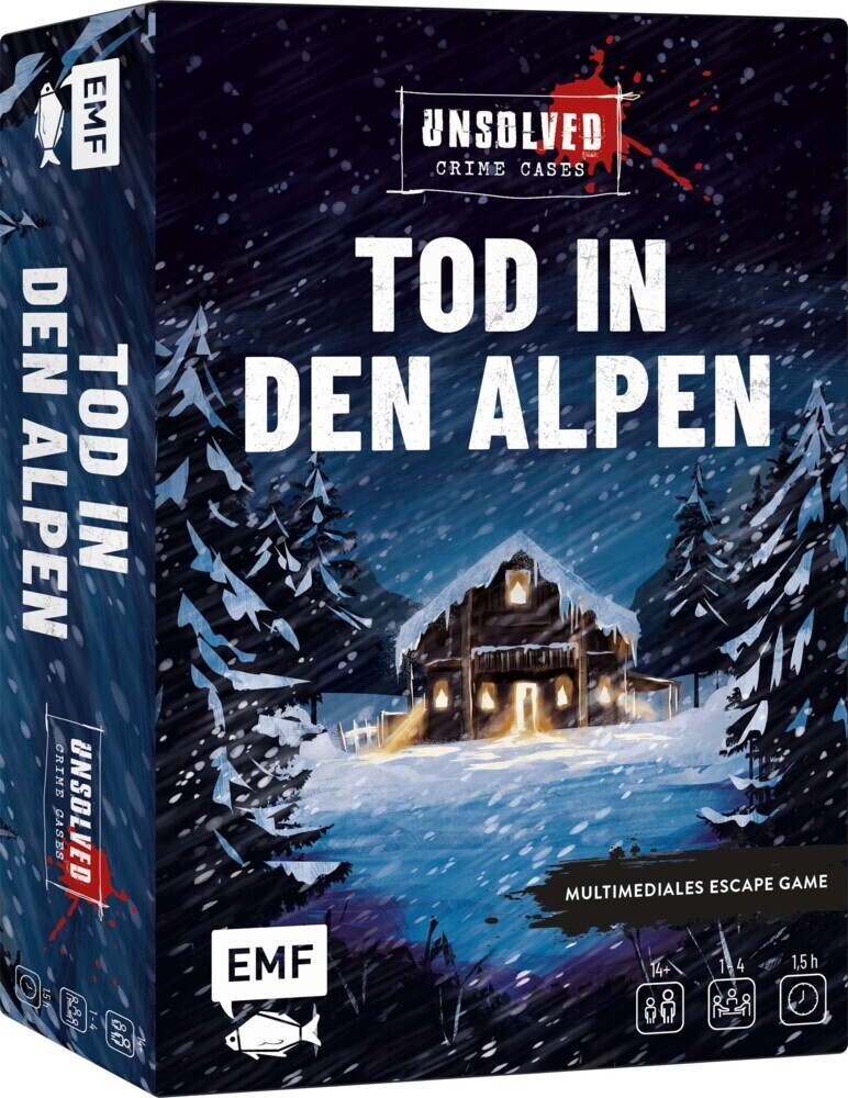 Cover: 4260478341814 | Krimi-Spielebox: Unsolved Crime Cases - Tod in den Alpen | GmbH | 2022