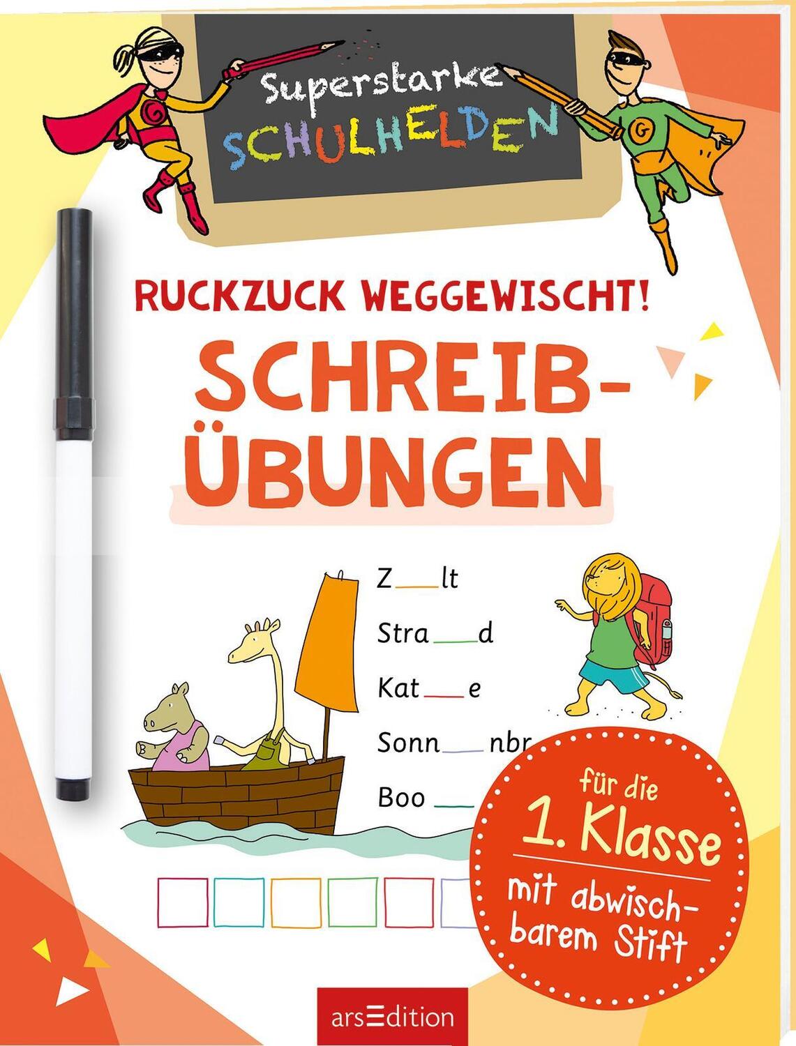 Cover: 9783845834603 | Superstarke Schulhelden - Ruckzuck weggewischt! Schreibübungen | Buch
