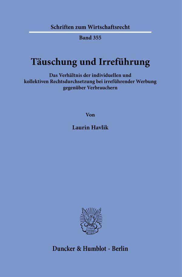 Cover: 9783428191376 | Täuschung und Irreführung | Laurin Havlik | Buch | 491 S. | Deutsch