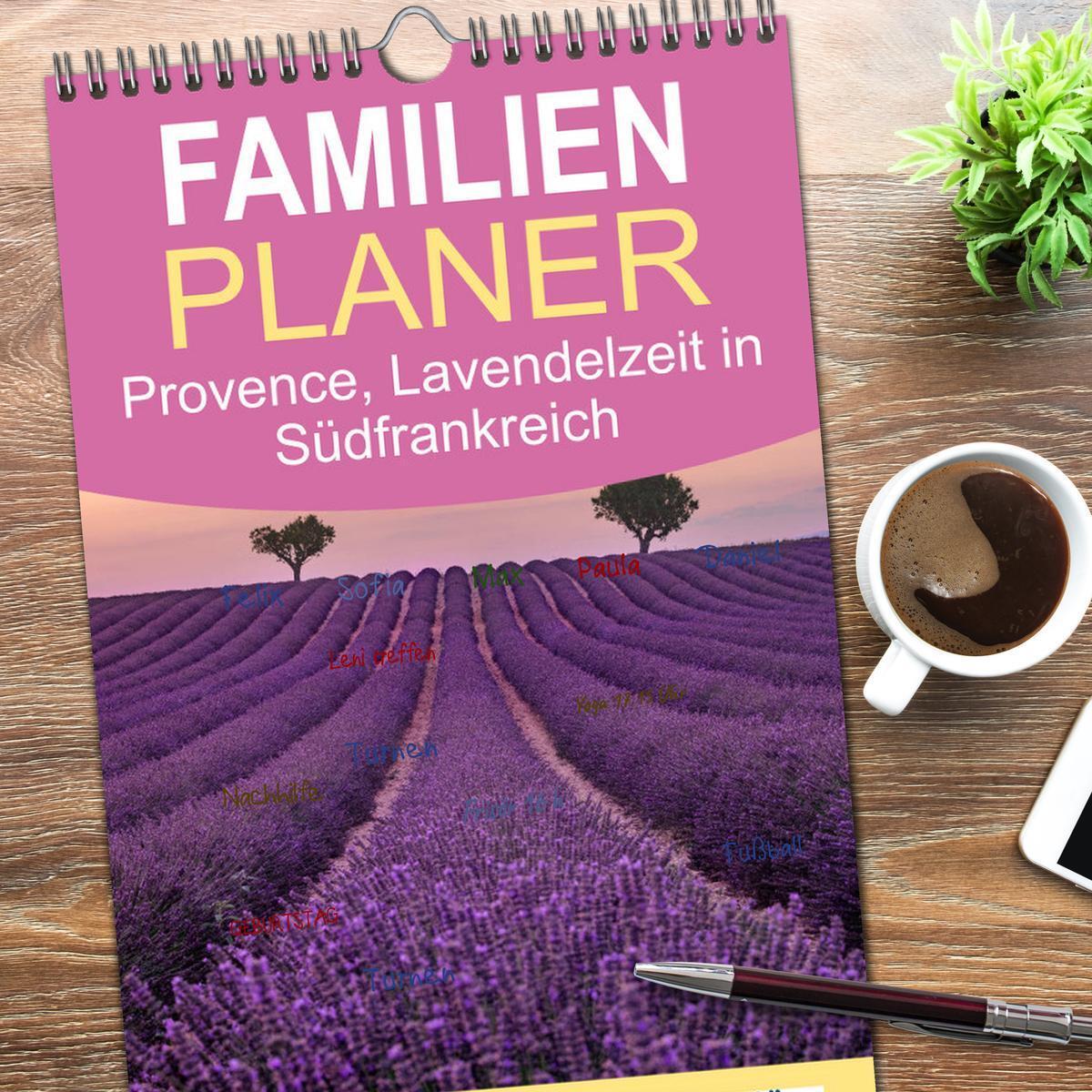 Bild: 9783457115312 | Familienplaner 2025 - Provence, Lavendelzeit in Südfrankreich mit 5...