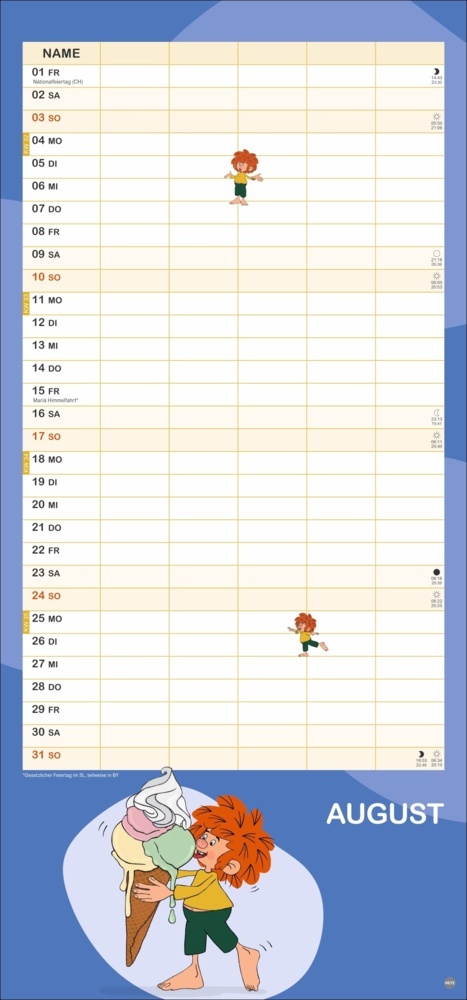 Bild: 9783756413478 | Pumuckl Familienplaner 2025 | Kalender | Spiralbindung | 15 S. | 2025