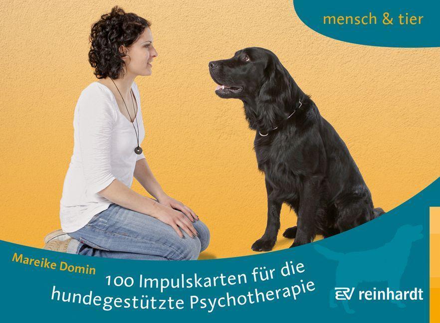 Cover: 9783497030989 | 100 Impulskarten für die hundegestützte Psychotherapie | Mareike Domin