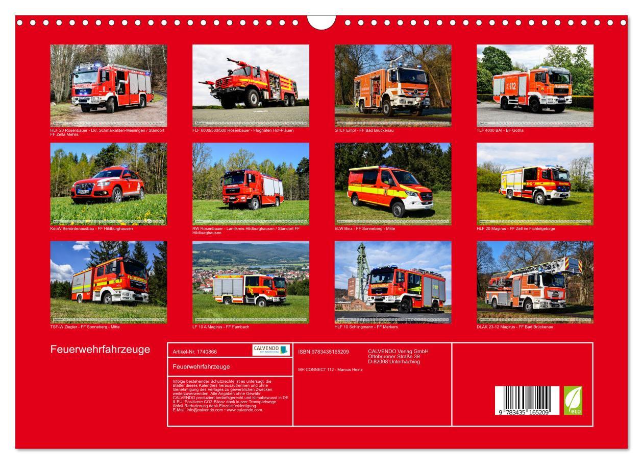 Bild: 9783435165209 | Feuerwehrfahrzeuge (Wandkalender 2025 DIN A3 quer), CALVENDO...