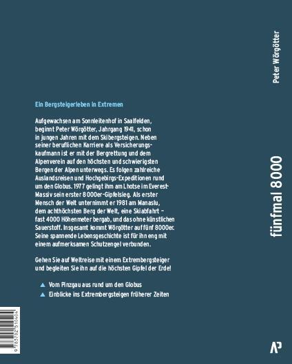 Rückseite: 9783702511081 | fünfmal 8000 | Peter Wörgötter (u. a.) | Buch | 192 S. | Deutsch