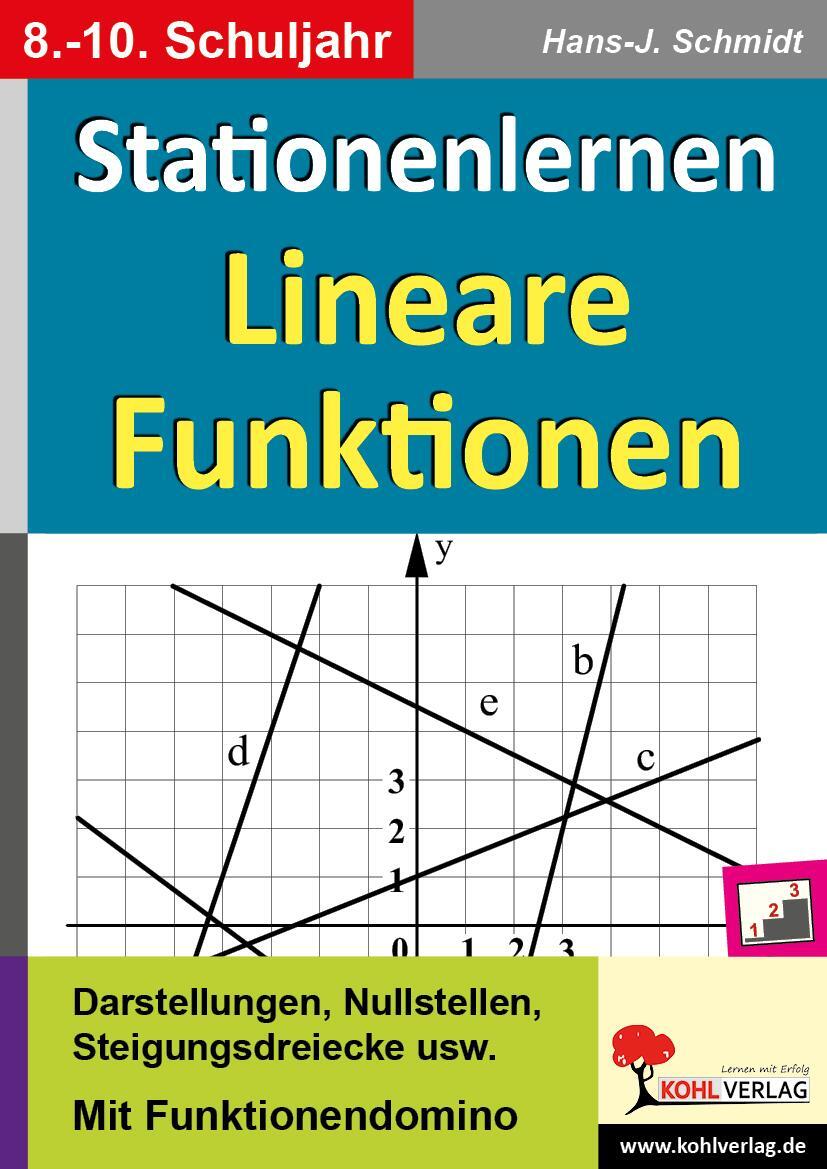Cover: 9783956865756 | Lineare Funktionen | Lernen an Stationen | Hans-J. Schmidt | Buch