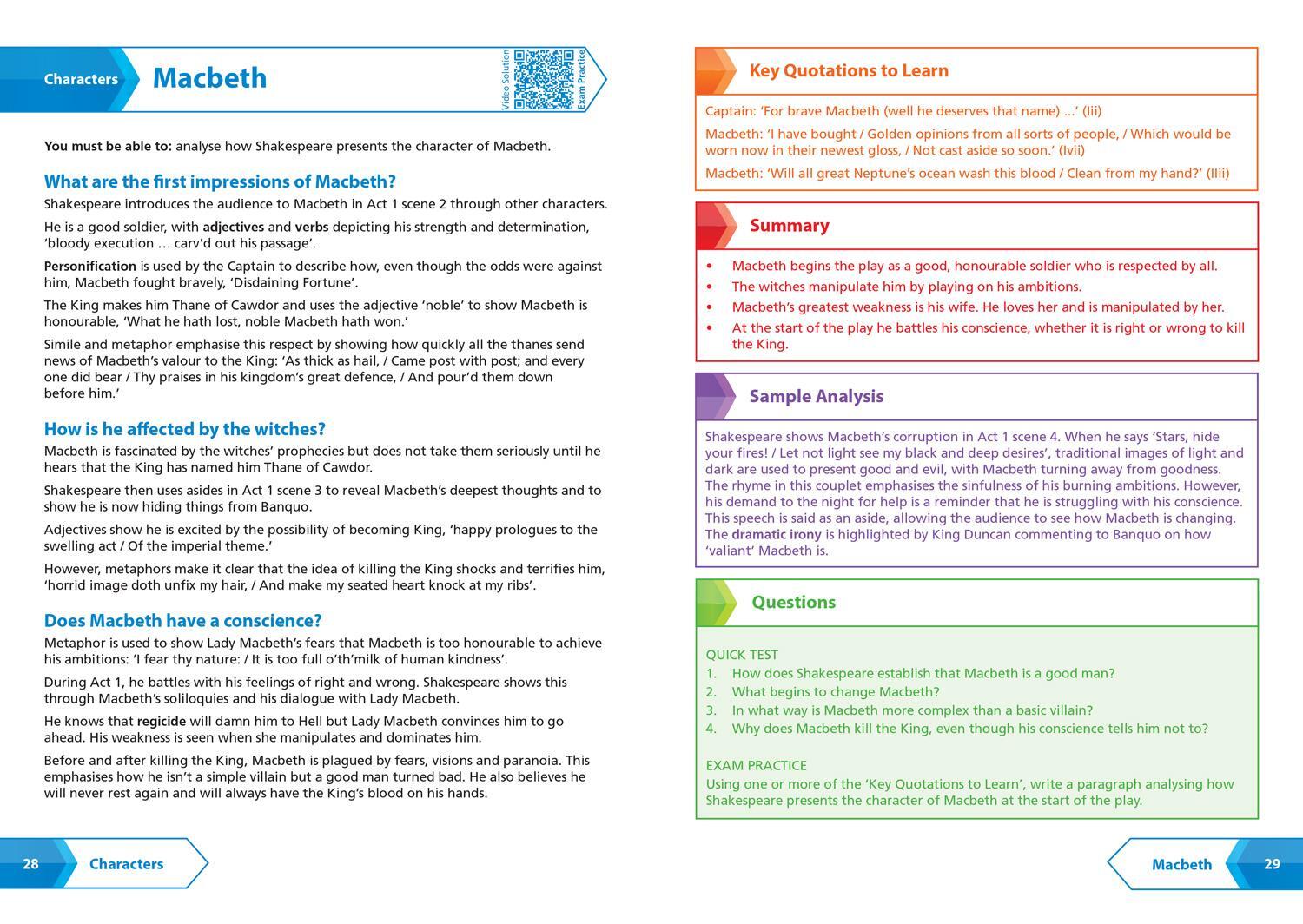 Bild: 9780008551520 | Macbeth: AQA GCSE 9-1 English Literature Text Guide | Collins Gcse