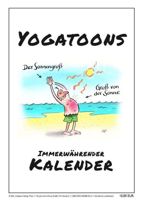 Cover: 9783902980946 | Yogatoons Kalender | Immerwährender Monatskalender | Clemens Ettenauer