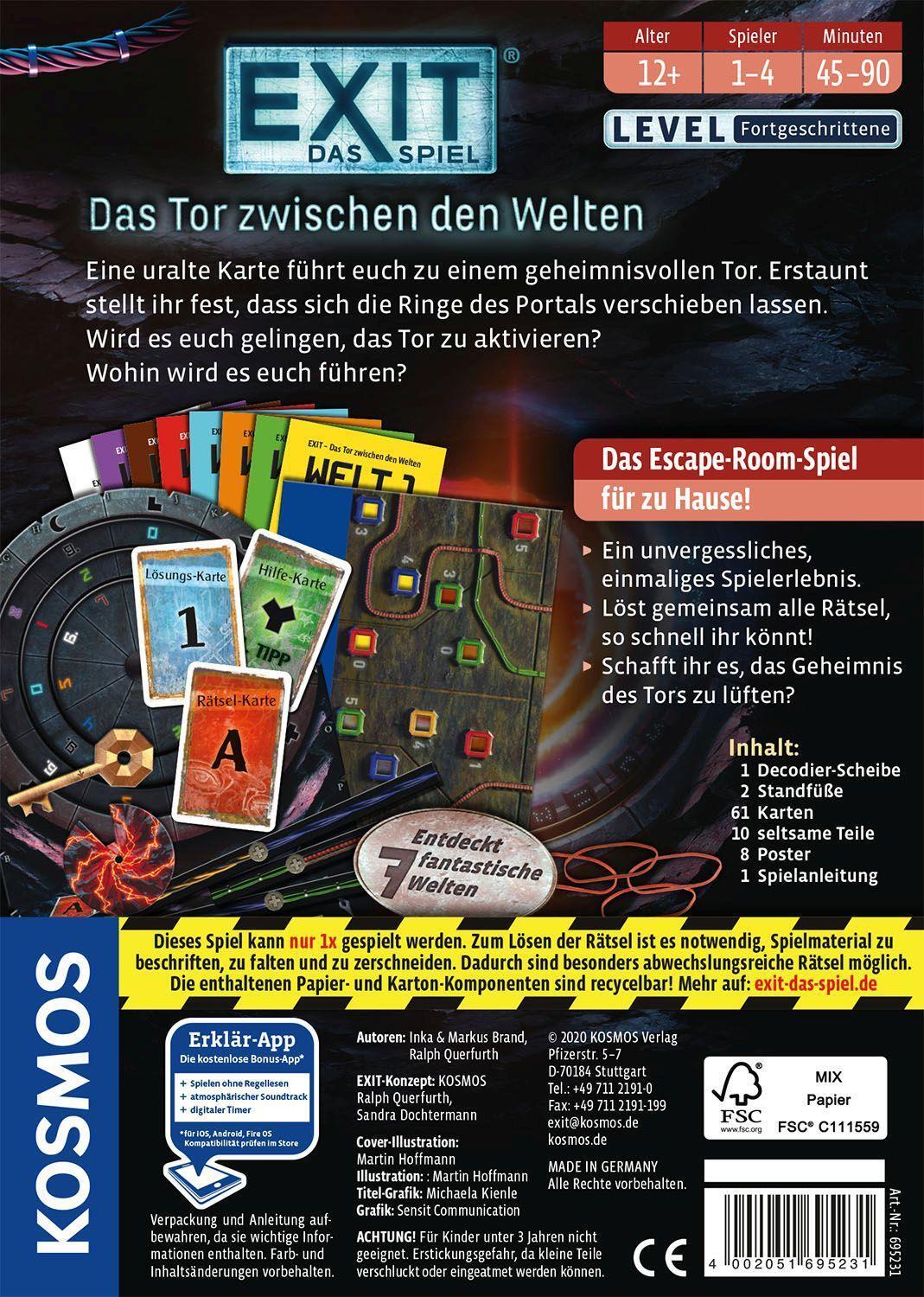Bild: 4002051695231 | EXIT® - Das Spiel: Das Tor zwischen den Welten | Markus Brand (u. a.)