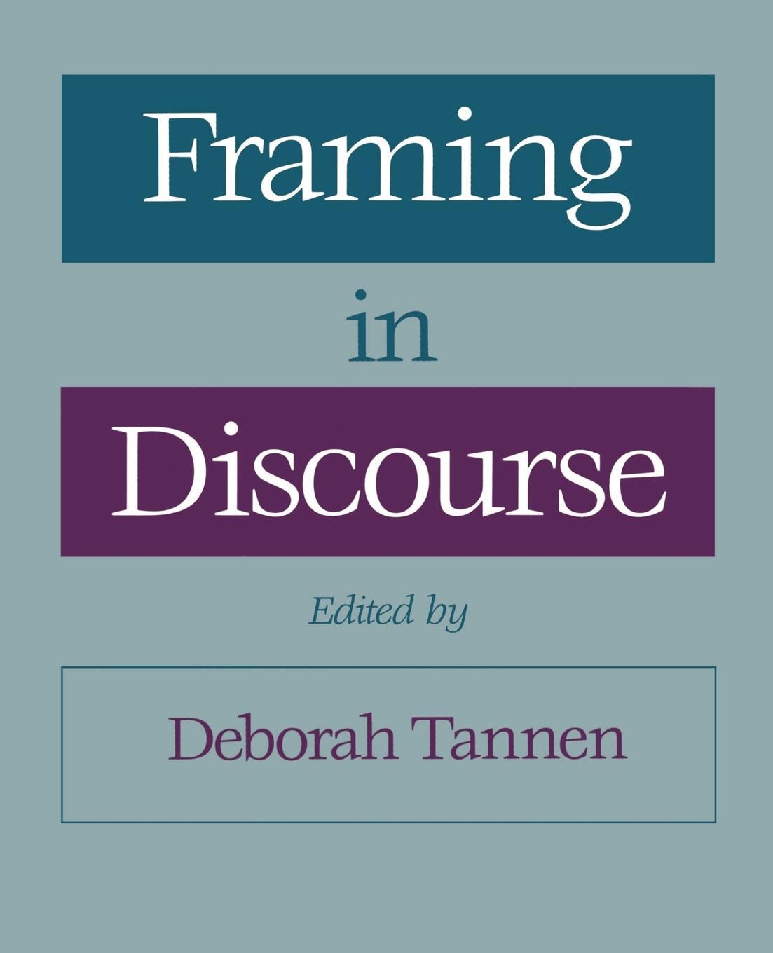 Cover: 9780195079968 | Framing in Discourse | Deborah Tannen | Taschenbuch | Paperback | 1997