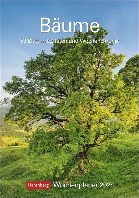 Cover: 9783840032110 | Bäume Wochenplaner 2024. Stimmungsvolle Baumfotos, Zitate und...