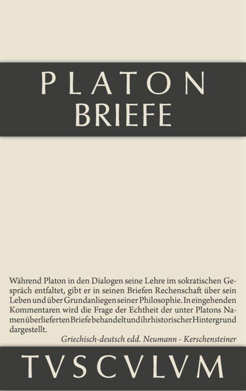 Cover: 9783110355475 | Briefe | Griechisch-deutsch | Platon | Buch | Deutsch | De Gruyter