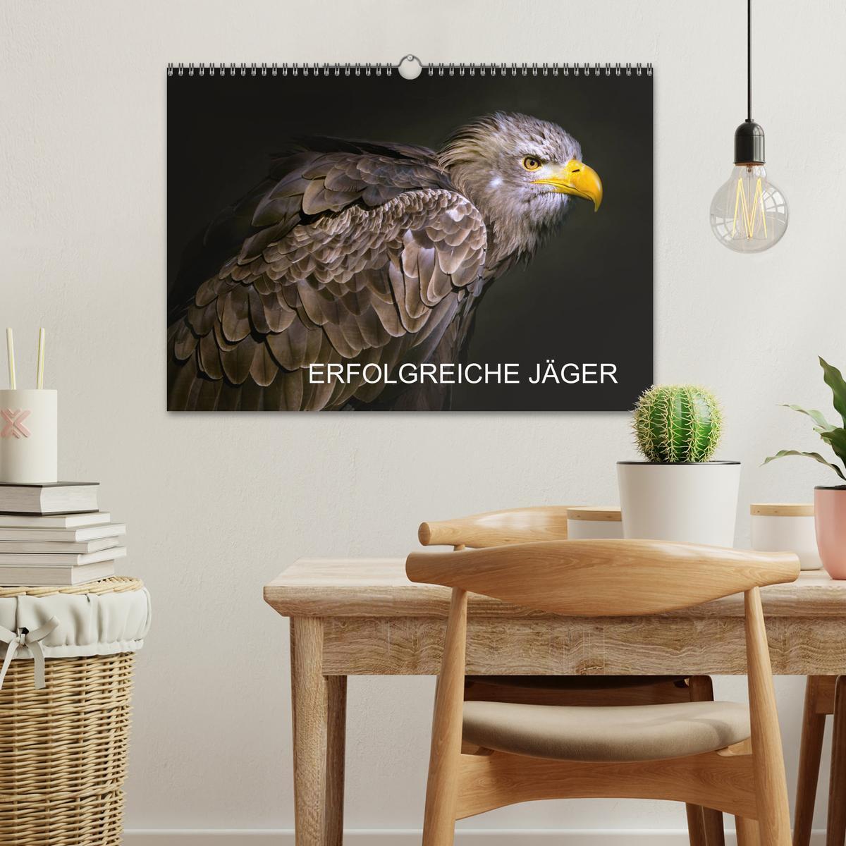 Bild: 9783435142385 | Erfolgreiche Jäger (Wandkalender 2025 DIN A3 quer), CALVENDO...