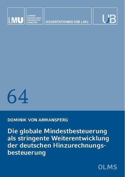 Cover: 9783487163642 | Die globale Mindestbesteuerung als stringente Weiterentwicklung der...