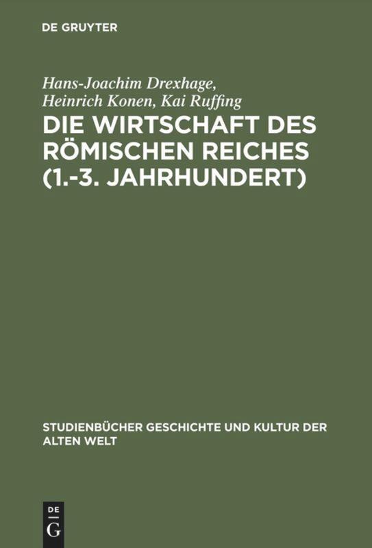 Cover: 9783050034300 | Die Wirtschaft des Römischen Reiches (1.¿3. Jahrhundert) | Buch | 2002