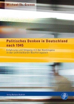 Cover: 9783866490796 | Politisches Denken in Deutschland nach 1945 | Michael Th Greven | Buch