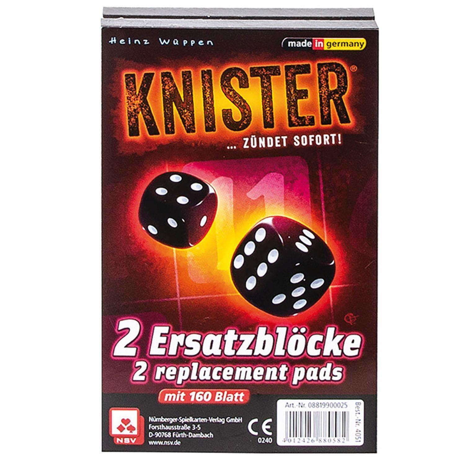 Cover: 4012426880582 | Knister - Ersatzblöcke | Nürnberger Spielkarten Verlag | Spiel | 2022