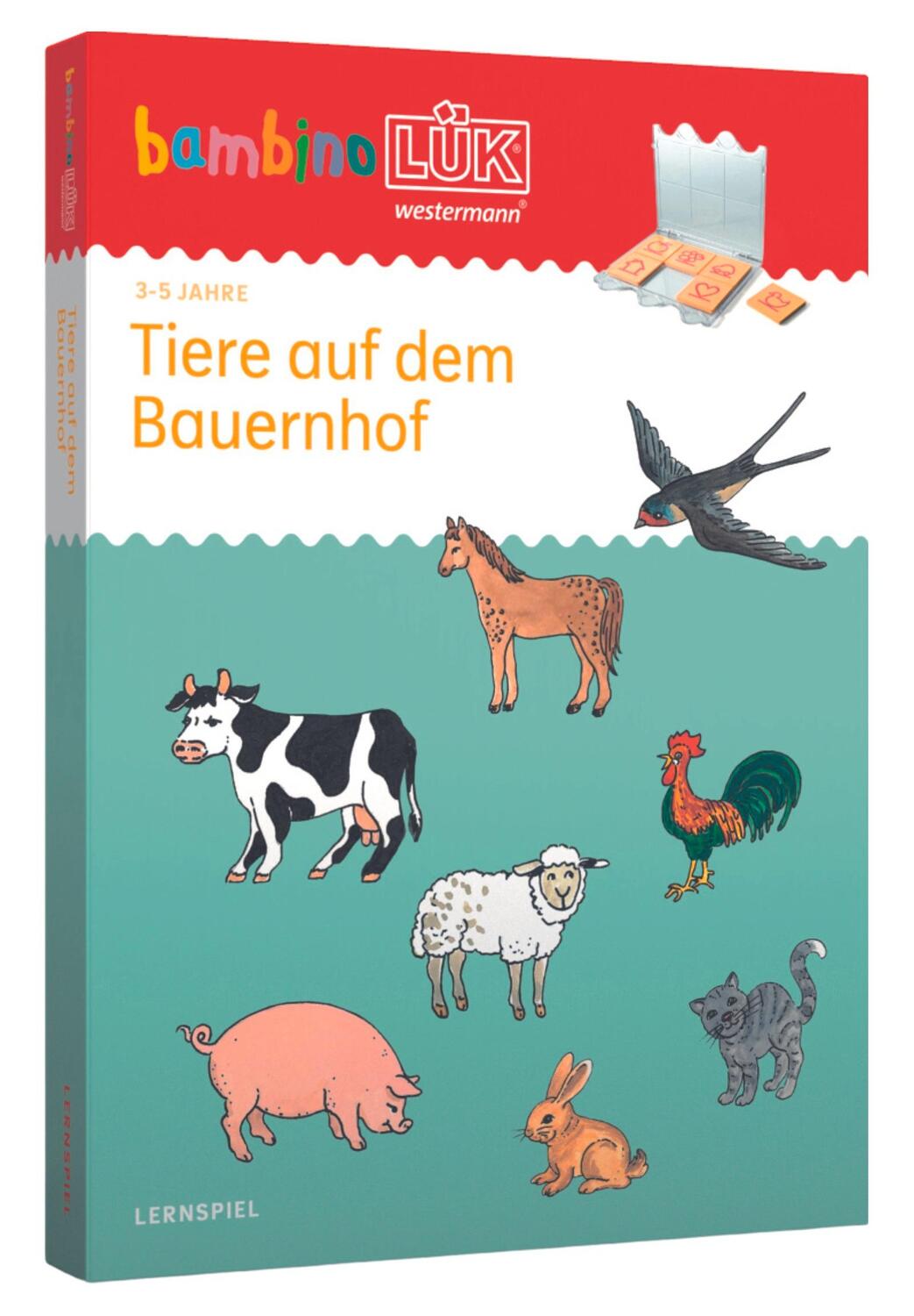 Cover: 9783072475600 | bambinoLÜK-Set. Kindergarten. Tiere auf dem Bauernhof. 3/4/5 Jahre