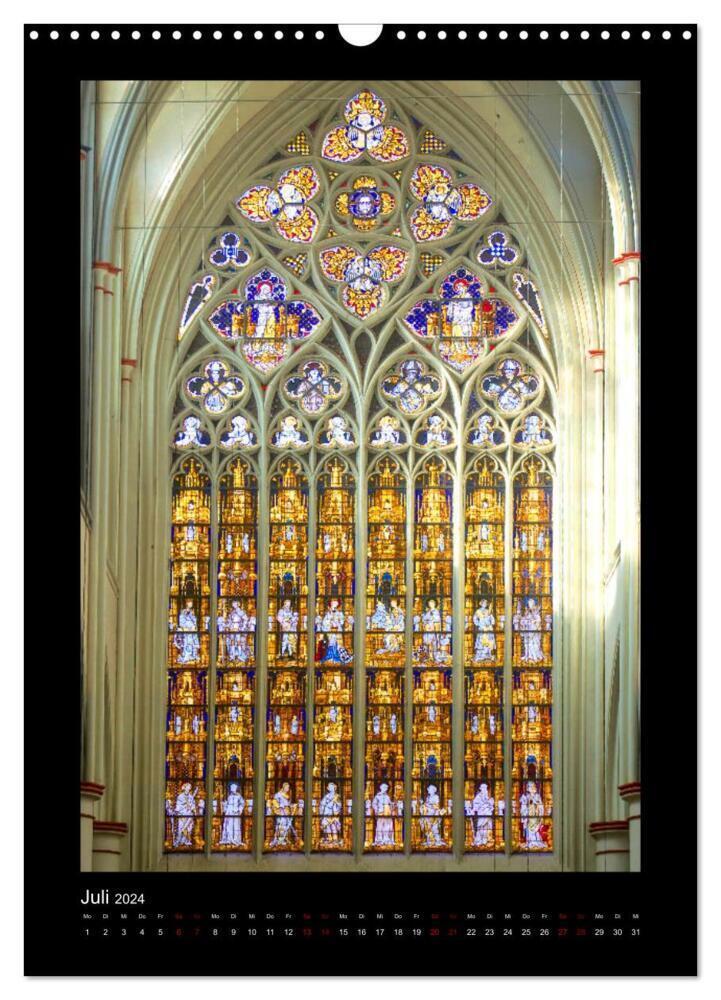 Bild: 9783675426313 | Kirchenfenster - Sakrale Glaskunst (Wandkalender 2024 DIN A3 hoch),...