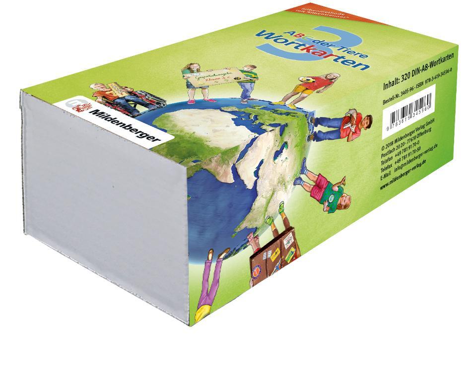 Cover: 9783619345960 | ABC der Tiere 3 - Wortkarten in 5-Fächer-Lernbox · Neubearbeitung