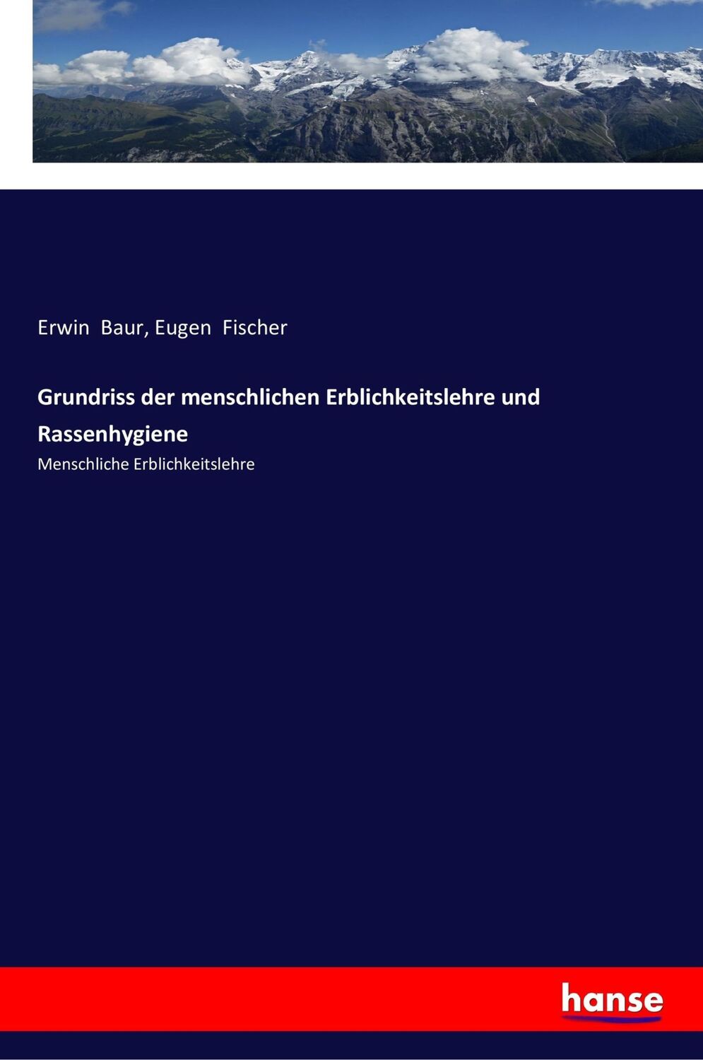 Cover: 9783337356637 | Grundriss der menschlichen Erblichkeitslehre und Rassenhygiene | Buch