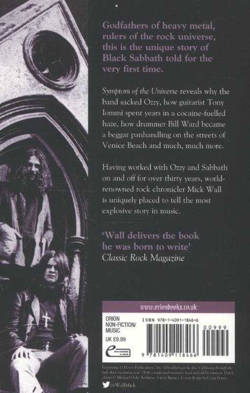 Rückseite: 9781409118466 | Black Sabbath | Symptom of the Universe | Mick Wall | Taschenbuch