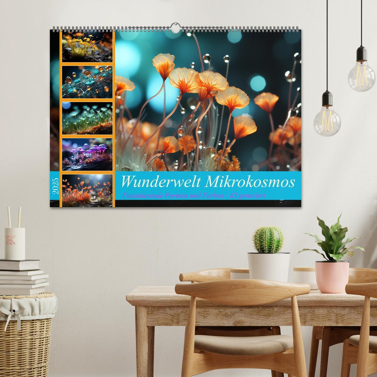 Bild: 9783383870453 | Wunderwelt Mikrokosmos (Wandkalender 2025 DIN A2 quer), CALVENDO...