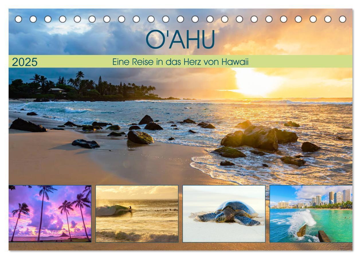 Cover: 9783435175123 | O'ahu - Eine Reise in das Herz von Hawaii (Tischkalender 2025 DIN...