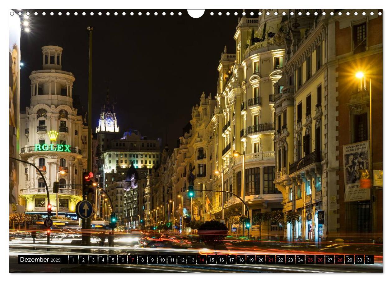 Bild: 9783435517480 | Madrid bei Nacht (Wandkalender 2025 DIN A3 quer), CALVENDO...