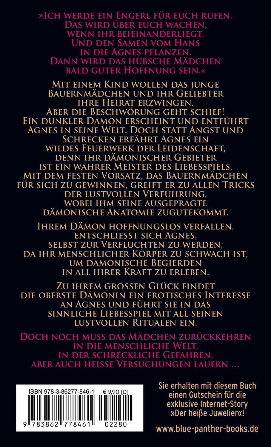 Rückseite: 9783862778461 | Der Dämon und das Bauernmädchen Erotischer Roman | Doris E. M. Bulenda