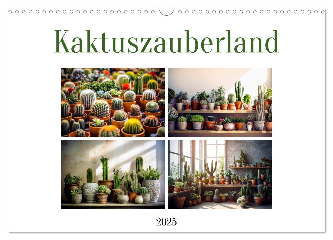 Cover: 9783435014156 | Kaktuszauberland (Wandkalender 2025 DIN A3 quer), CALVENDO...