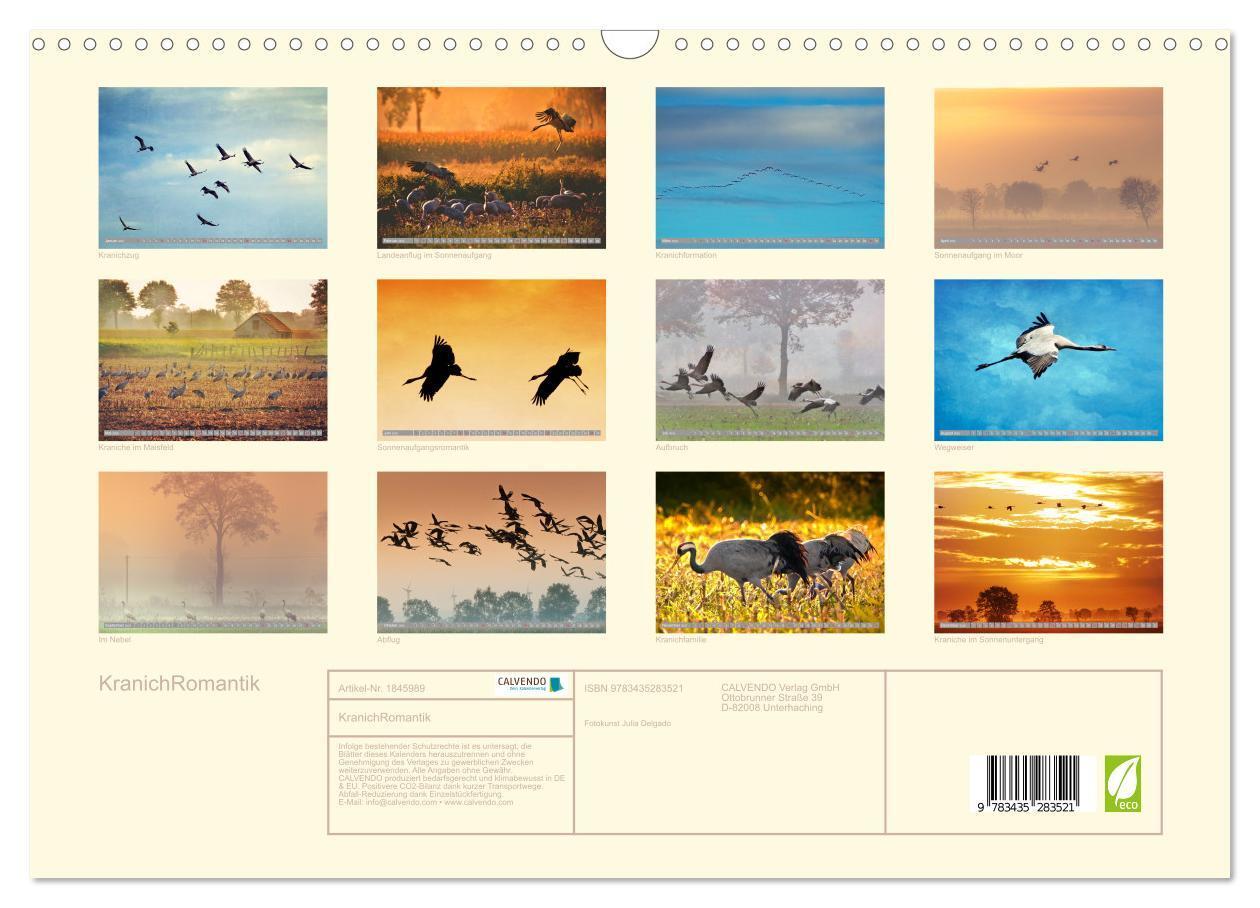 Bild: 9783435283521 | KranichRomantik (Wandkalender 2025 DIN A3 quer), CALVENDO...