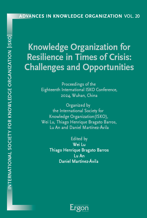 Cover: 9783987400469 | Knowledge Organization for Resilience in Times of Crisis:...