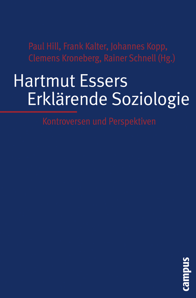 Cover: 9783593389462 | Hartmut Essers Erklärende Soziologie | Kontroversen und Perspektiven